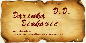 Darinka Dimković vizit kartica